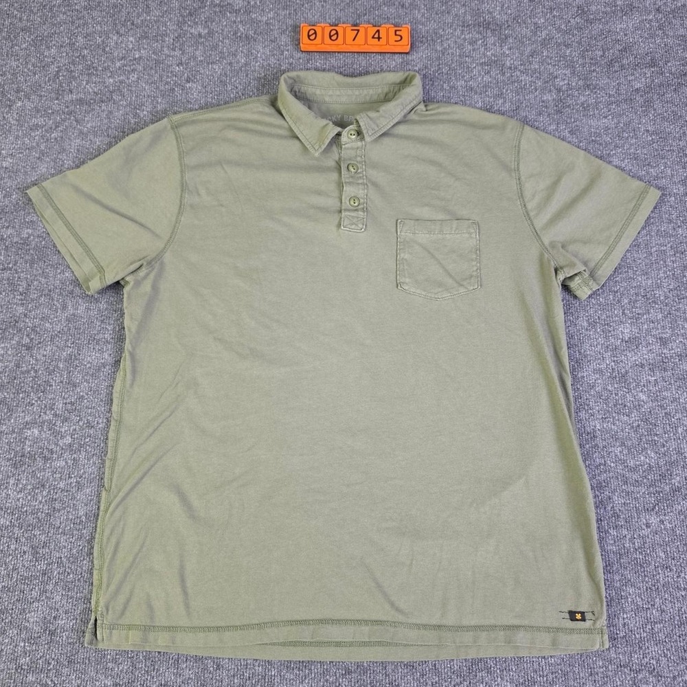 Lucky Brand Green Cotton Polo Shirt Size XL